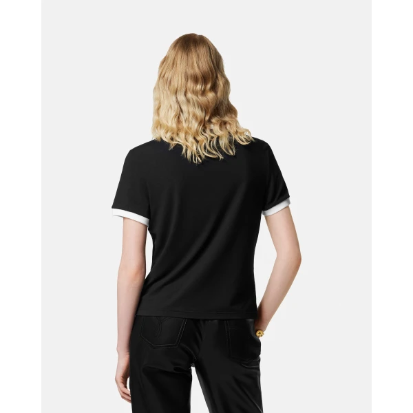 Versace Stretch Viscose-Jersey T-Shirt in Black, Ref. 1022656, view 3 | T-shirts