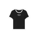 Versace Stretch Viscose-Jersey T-Shirt in Black, Ref. 1022656 | T-shirts | Coveti