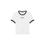 Versace Stretch Viscose-Jersey T-Shirt in Black and White, Ref. 1022656 | T-shirts | Coveti