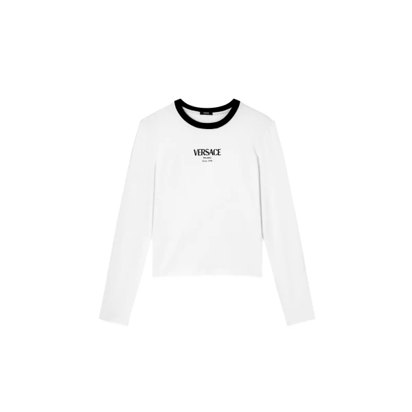 Stretch Viscose-Jersey T-Shirt in Black and White, Ref. 1022887
