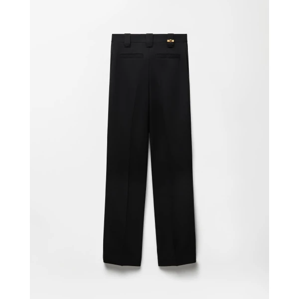 Versace Stretch Wool Pants in Black, view 3 | Tailored pants