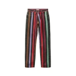 Versace Striped Straight Jeans in Multicolour | Denim | Coveti