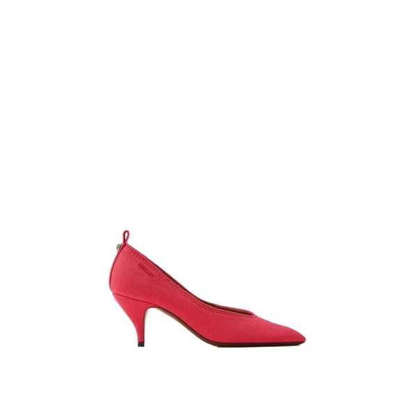 Tina Denim Pumps 65 mm in Red