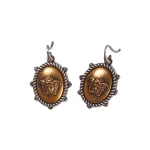 Versace Tivoli Earrings in Silver and Gold | Earrings | Coveti