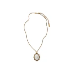 Versace Tivoli Necklace in Gold and White | Necklace | Coveti