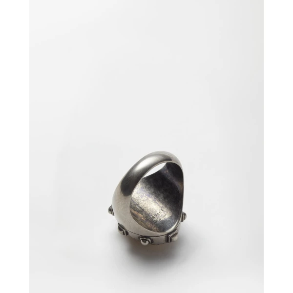 Versace Tivoli Ring in Silver and Gold, view 3 | Rings