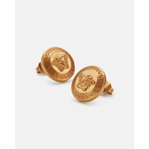 Versace Tribute Medusa Earrings in Gold, Ref. DG2H765, view 2 | Earrings