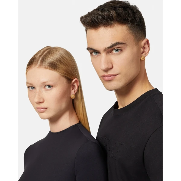 Versace Tribute Medusa Earrings in Gold, Ref. DG2H765, view 3 | Earrings