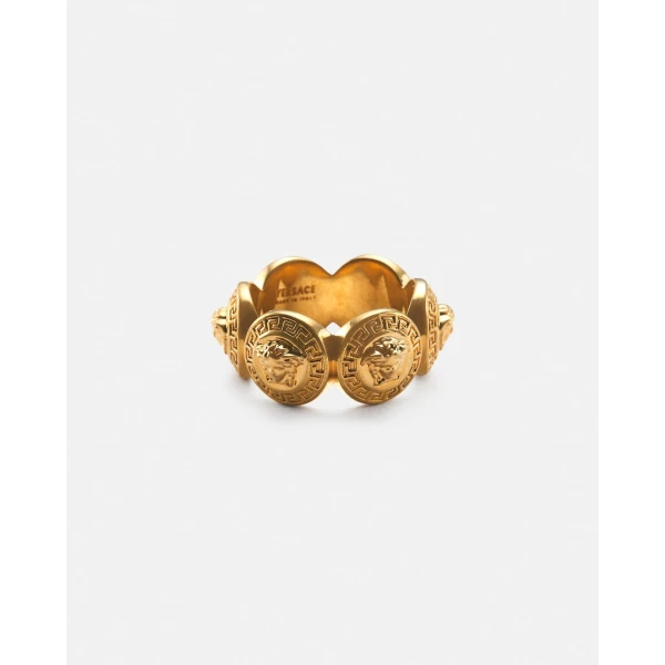 Versace Tribute Medusa Ring in Gold, view 2 | Rings