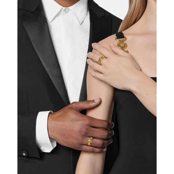 Versace Tribute Medusa Ring in Gold, view 3 | Rings