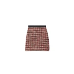 Versace Tweed Mini Skirt in Black and Red | Mini Skirts | Coveti