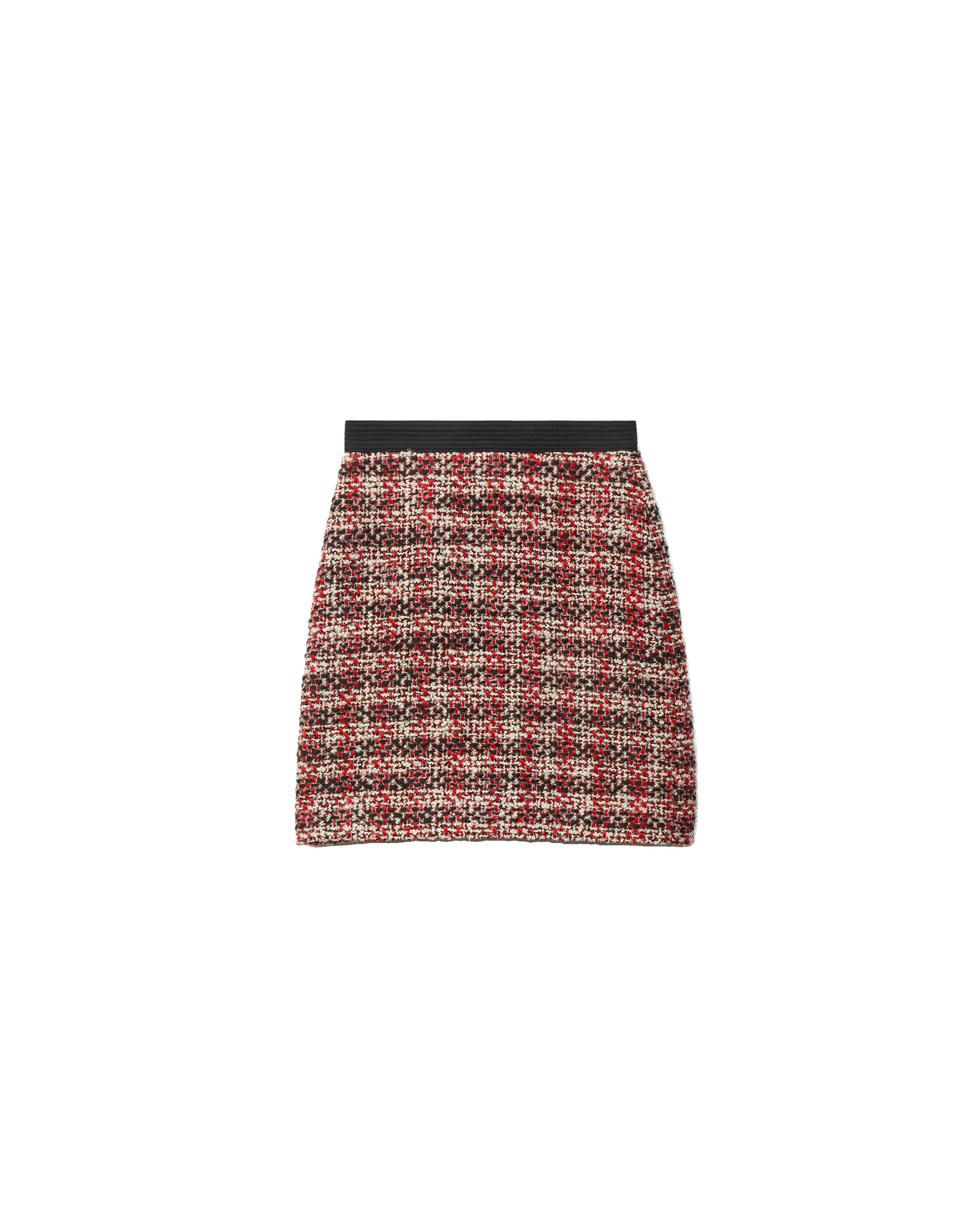 Versace Tweed Mini Skirt in Black and Red Versace Tweed Mini Skirt in Black and Red | Mini Skirts | Coveti