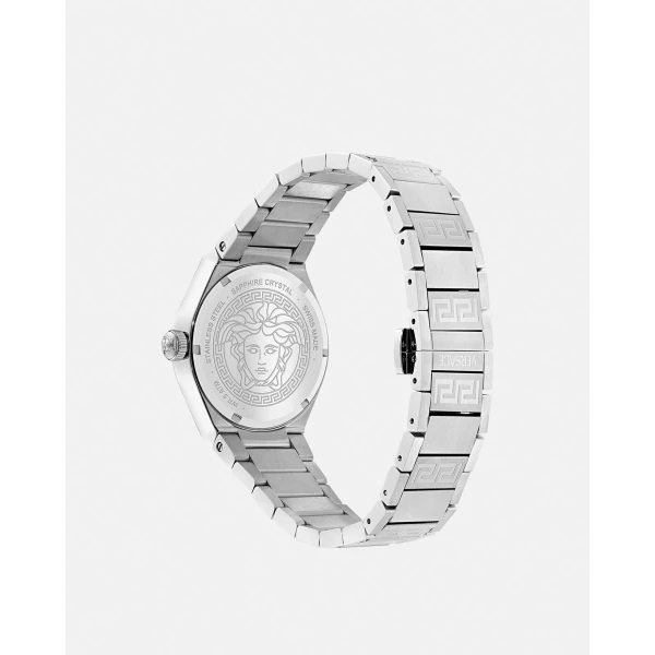 Versace V-Auria Watch in Silver, view 2 | Watches