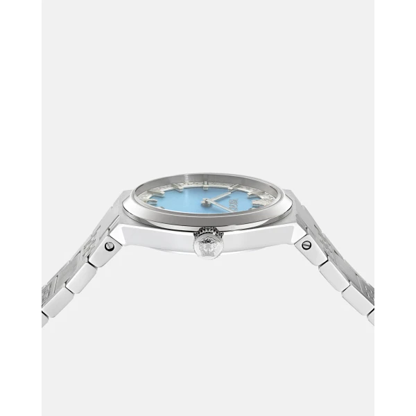 Versace V-Auria Watch in Silver, view 3 | Watches