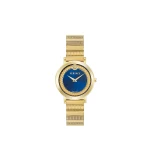 Versace V-Libra Watch in Gold and Blue | Watches | Coveti