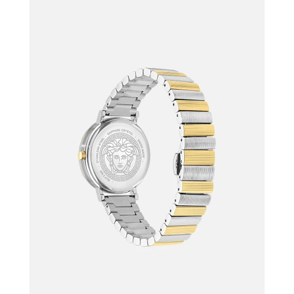 Versace V-Libra Watch in Silver and Gold, view 2 | Watches