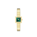 Versace V-Square Petite Watch in Gold and Green | Watches | Coveti