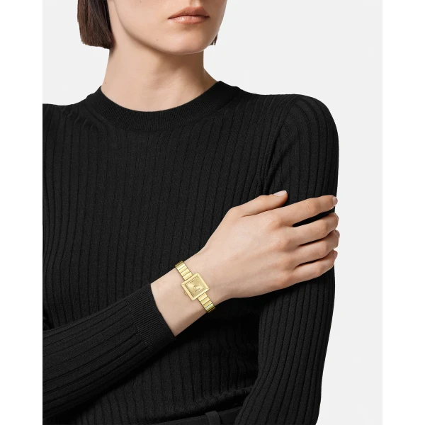 Versace V-Square Petite Watch in Gold, view 4 | Watches