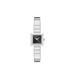 Versace V-Square Petite Watch in Silver and Black | Watches | Coveti