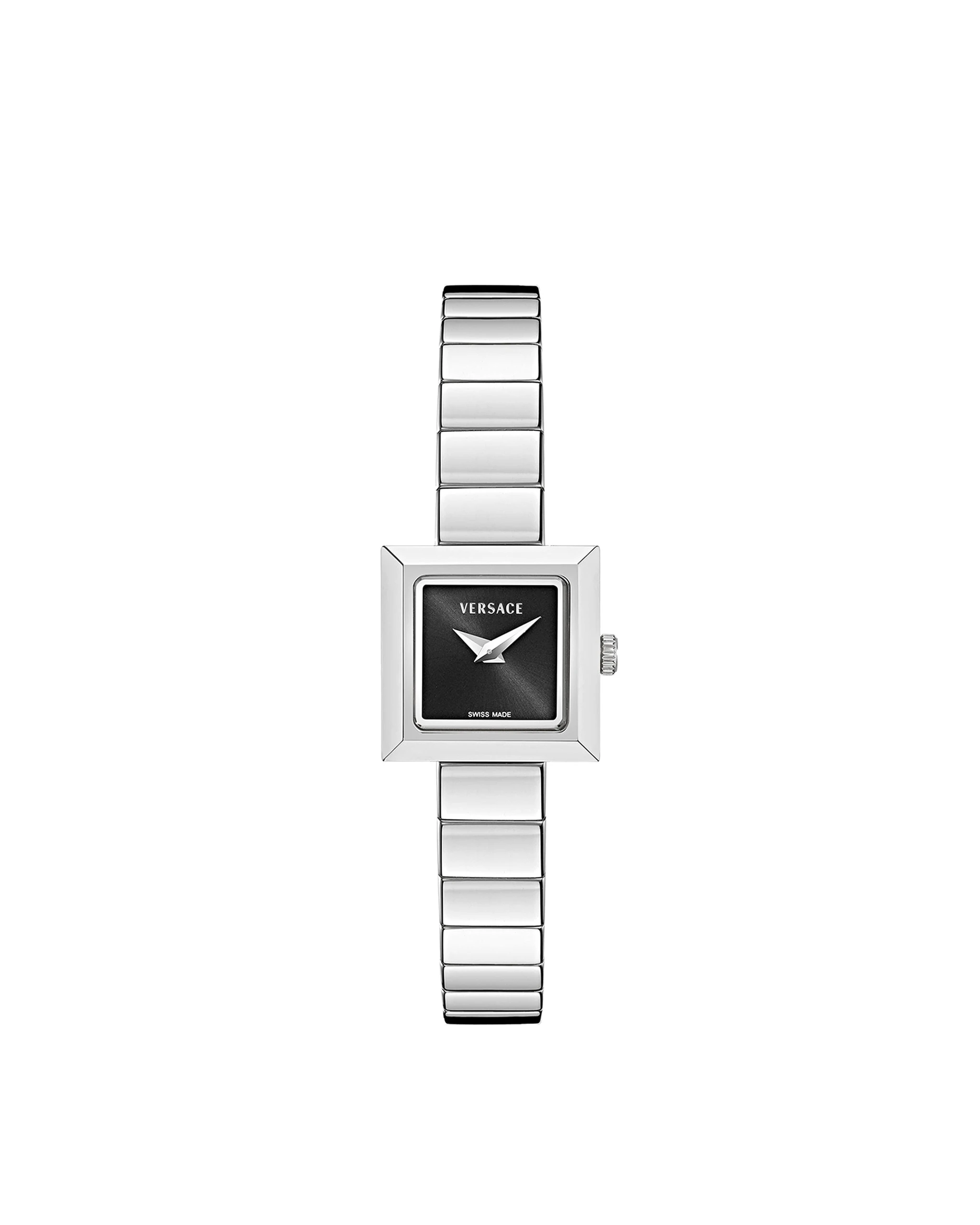 Versace V-Square Petite Watch in Silver and Black Versace V-Square Petite Watch in Silver and Black | Watches | Coveti