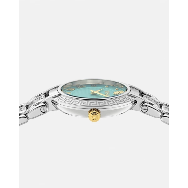 Versace Versace Antlia Watch in Silver and Green Water, view 3 | Watches