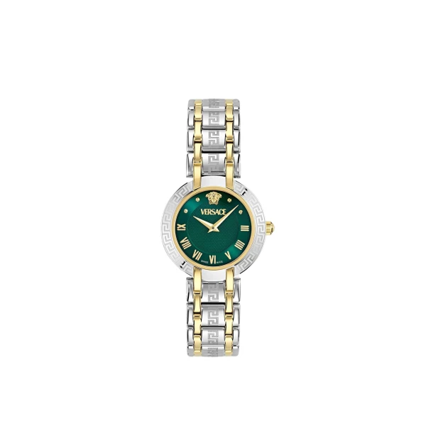 Versace Versace Antlia Watch in Silver and Green | Watches | Coveti
