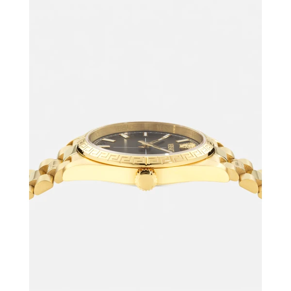Versace Versace Millenyium Lady Watch in Black and Gold, view 3 | Watches