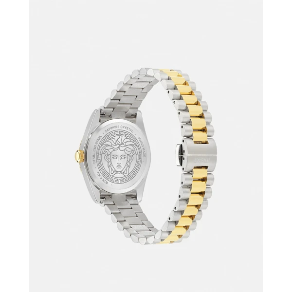 Versace Versace Millenyium Lady Watch in Silver and Green, view 2 | Watches