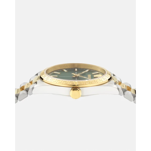 Versace Versace Millenyium Lady Watch in Silver and Green, view 3 | Watches
