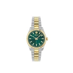 Versace Versace Millenyium Lady Watch in Silver and Green | Watches | Coveti