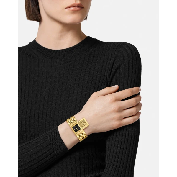 Versace Versace Reveal Watch in Black and Gold, view 6 | Watches