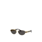 Versace Vesta Cat-Eye Sunglasses in Black and Gold | Sunglasses | Coveti