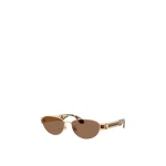 Versace Vesta Cat-Eye Sunglasses in Gold and Burgundy | Sunglasses | Coveti