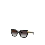 Versace Vesta Sunglasses in Black and Gold | Sunglasses | Coveti