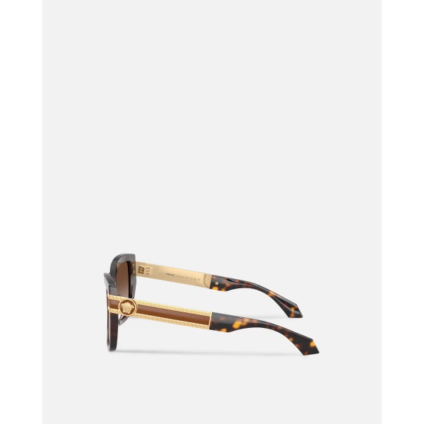 Versace Vesta Sunglasses in Havana, view 3 | Sunglasses