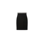 Versace Viscose-Blend Jacquard Midi Skirt in Black | Midi Skirts | Coveti