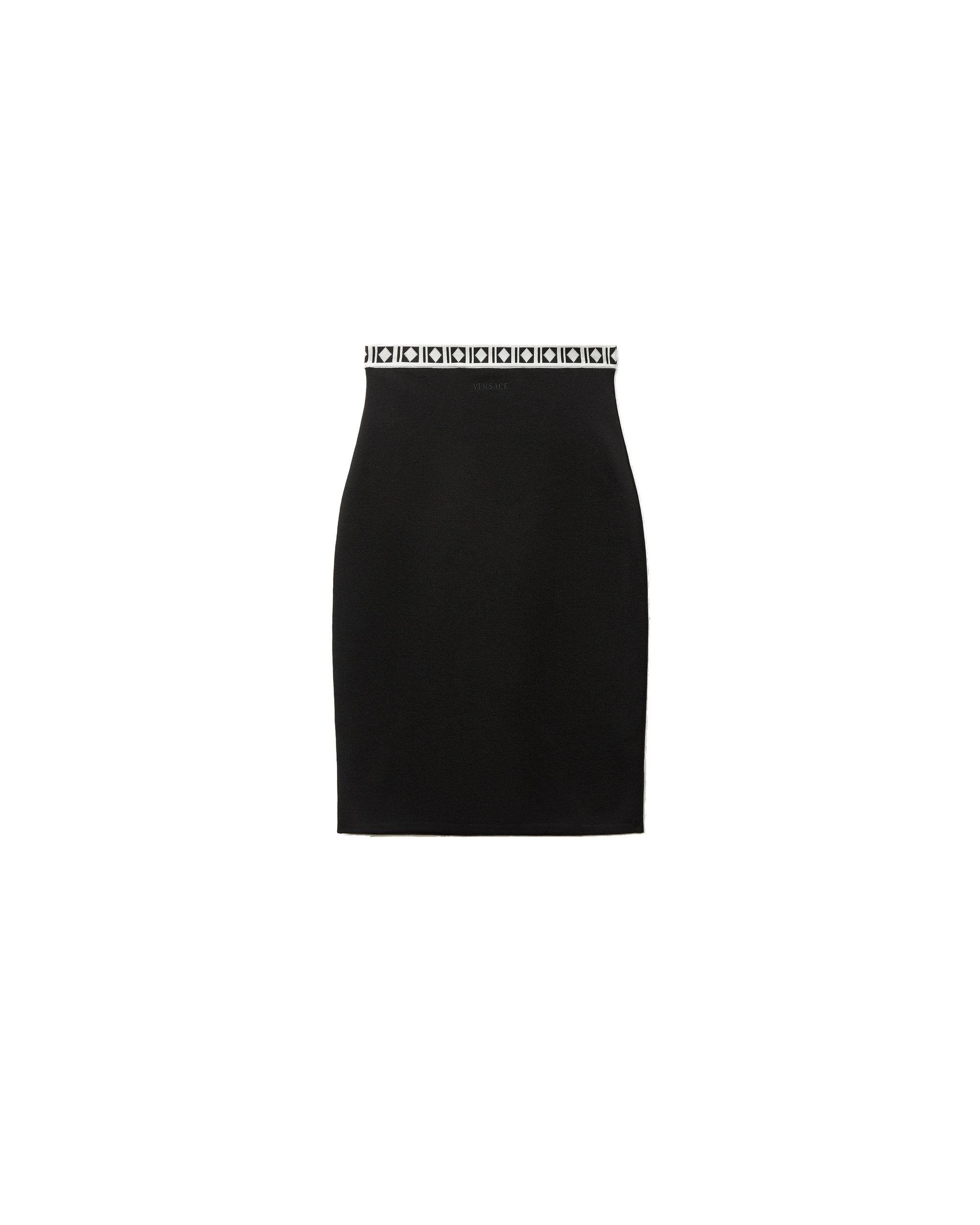 Versace Viscose-Blend Jacquard Midi Skirt in Black Versace Viscose-Blend Jacquard Midi Skirt in Black | Midi Skirts | Coveti