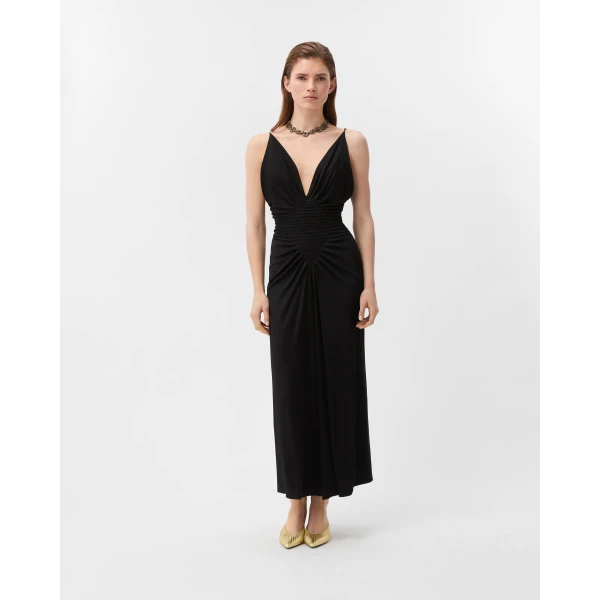 Versace Viscose-Jersey Draped Gown in Black, Ref. 1024699, view 2 | Evening Gowns