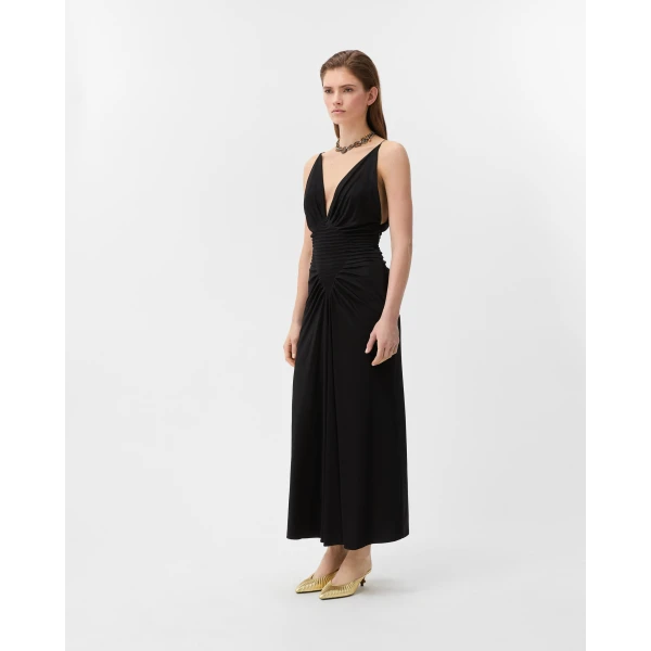 Versace Viscose-Jersey Draped Gown in Black, Ref. 1024699, view 4 | Evening Gowns