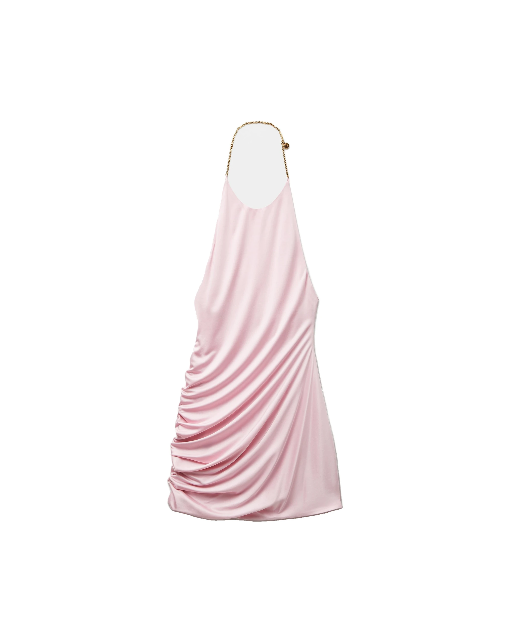 Versace Viscose-Jersey Draped Mini Dress in Light Pink Versace Viscose-Jersey Draped Mini Dress in Light Pink | Mini Dresses | Coveti