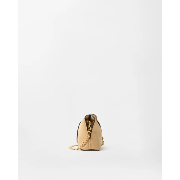 Versace Vivian Nappa Clutch in Brown, view 2 | Clutch Bags