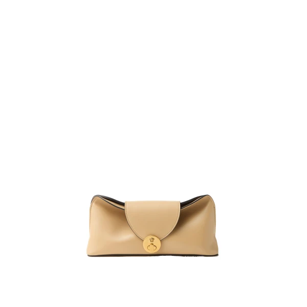 Versace Vivian Nappa Clutch in Brown | Clutch Bags | Coveti