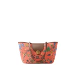 Versace Vivian Printed Small Canvas Tote in Red | Totes & Top-Handle Bags | Coveti