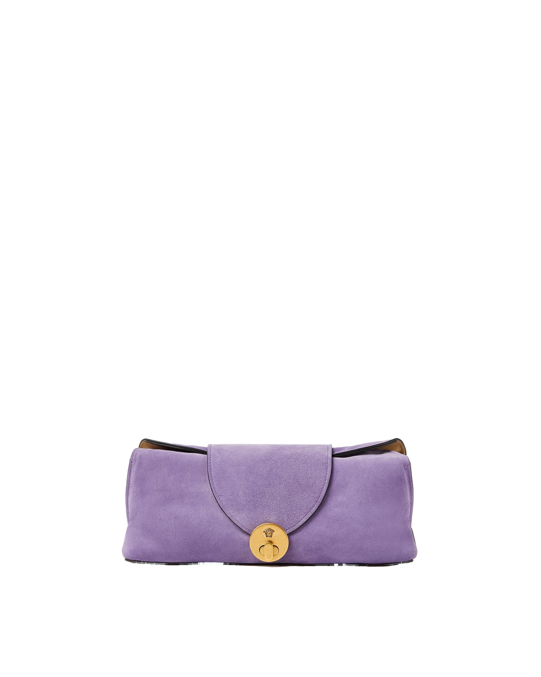 Versace Vivian Suede Clutch in Lilac Versace Vivian Suede Clutch in Lilac | Clutch Bags | Coveti