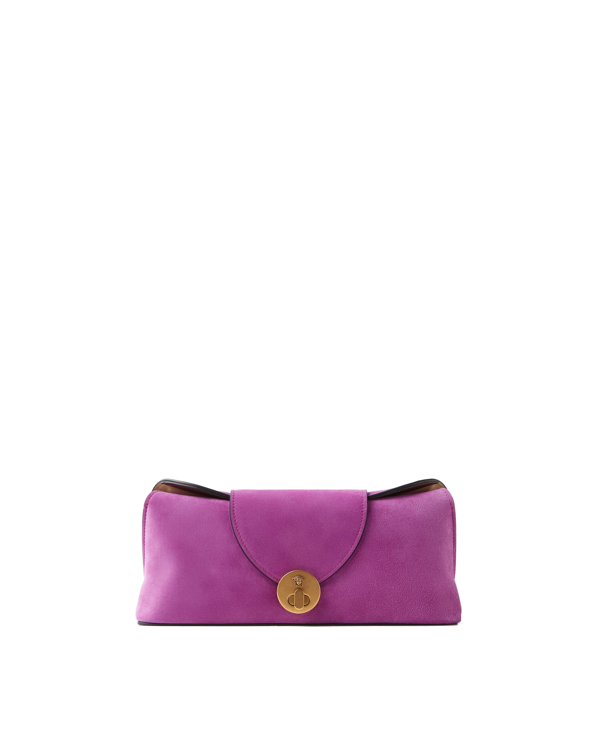 Versace Vivian Suede Clutch in Purple Versace Vivian Suede Clutch in Purple | Clutch Bags | Coveti