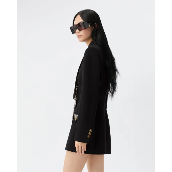 Versace Wool Blazer in Black, Ref. 1026568, view 4 | Blazers