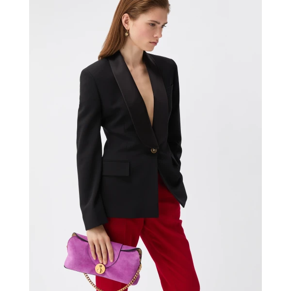 Versace Wool Blazer in Black, Ref. 1026920, view 2 | Blazers