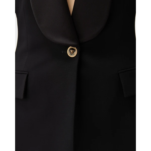 Versace Wool Blazer in Black, Ref. 1026920, view 5 | Blazers