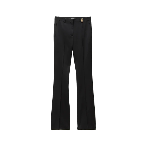 Wool-Blend Formal Pants in Black