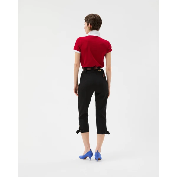 Versace Wool Capri Pants in Black, view 3 | Tailored pants